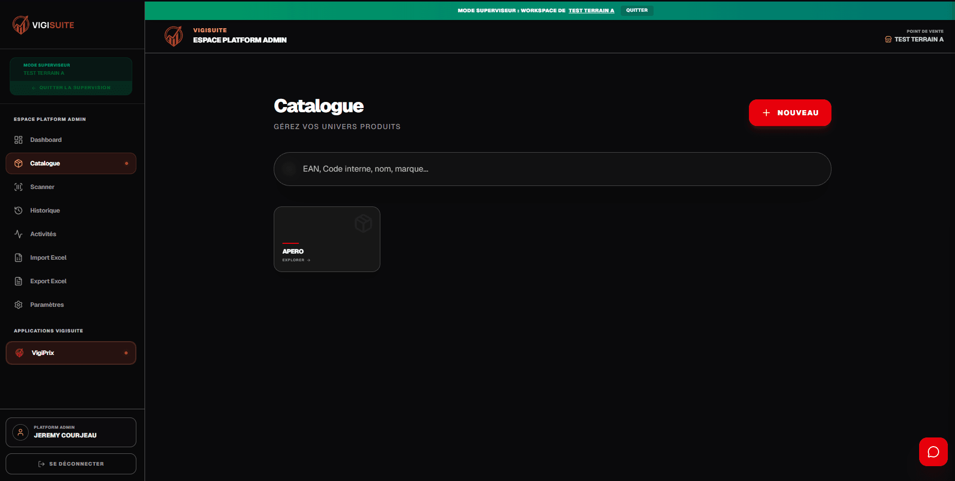 Catalogue VigiSuite